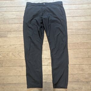 Men's Desert Dunes Black Lightweight Straight Leg Pants Size 38x32